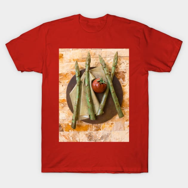 Asparagus and tomato T-Shirt by thadz